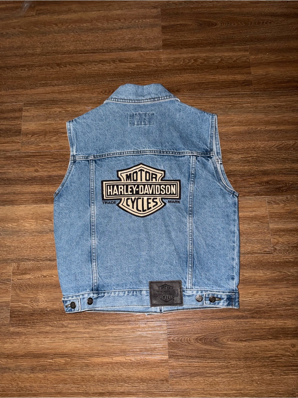 Harley-Davidson Light Blue Denim Vest
